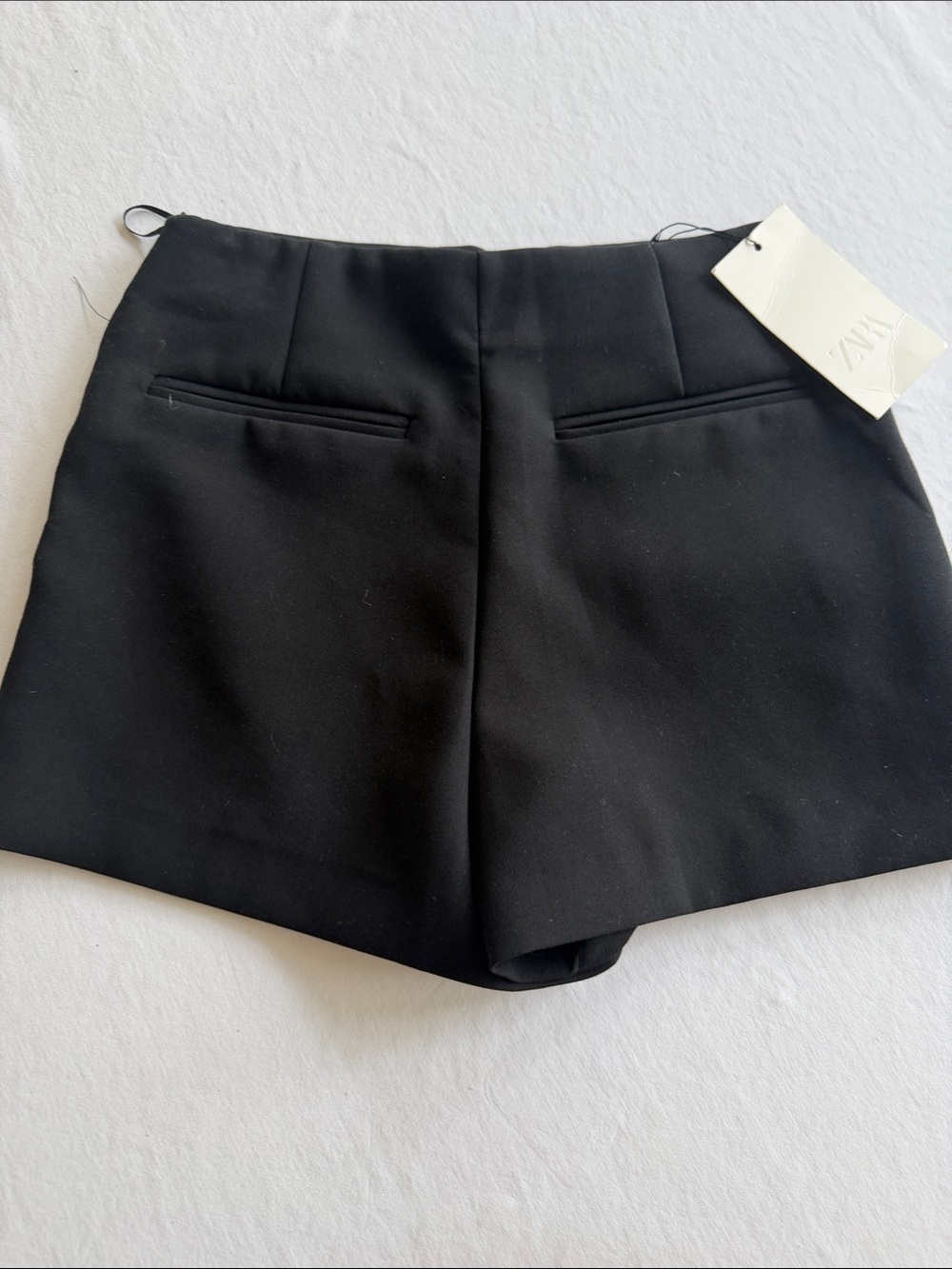 Zara Black Wrap Front Mini Skort- small NWT - Picture 6 of 6